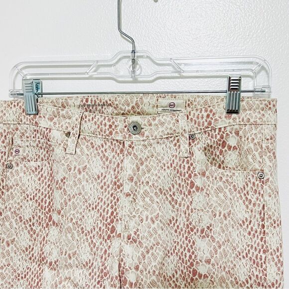 AG Adriano Goldschmied Prima Ankle Jeans Skinny Python Snake Print Size 28 $198 - Picture 5 of 15